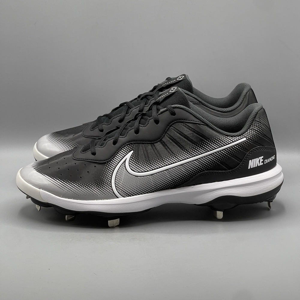 Nike Baseball Cleats Men's 14 Black Alpha Huarache Varsity 4 Low DJ6516-010